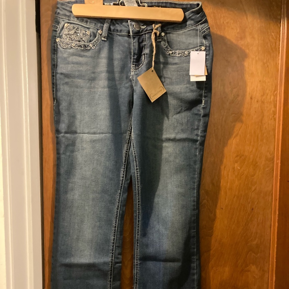 Slim boot jeans in junior size 9